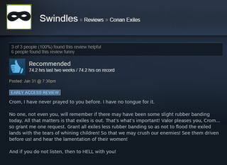 Illustration for article titled Conan Exiles, As Told By Steam Reviews